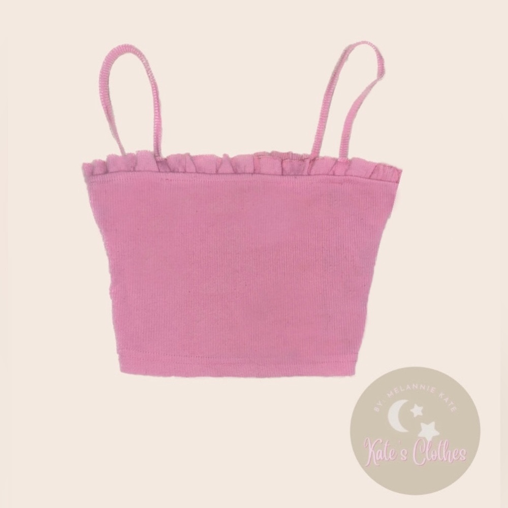 Pink Basic Crop Top